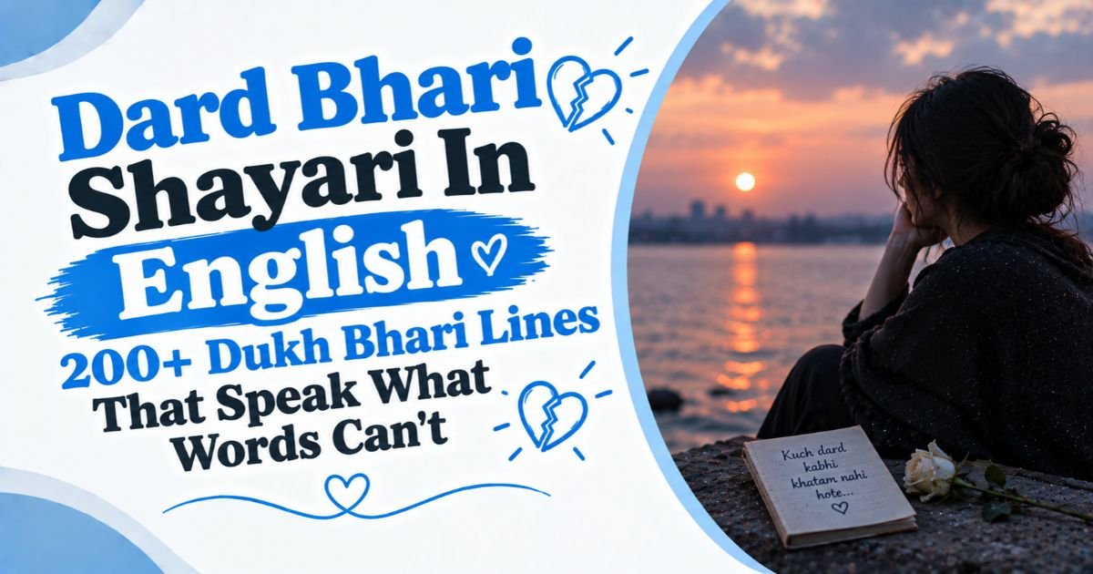 Dard bhari shayari